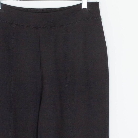 Soft Surroundings Black Front Slit Elastic Waist Ponte Pants Womens Size Small - Picture 3 of 9